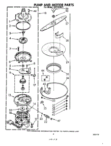 06 - Pump And Motor parts for Whirlpool Dishwasher SHF5584P1 from AppliancePartsPros.com