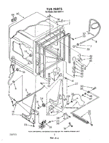 02 - Tub , Literature And Optional parts for Whirlpool Dishwasher DU9100XT4 from AppliancePartsPros.com