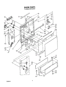 03 - Door parts for Whirlpool Dishwasher DP8700XTN2 from AppliancePartsPros.com