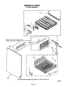 05 - Dishrack parts for Whirlpool Dishwasher DU8903XL0 from AppliancePartsPros.com