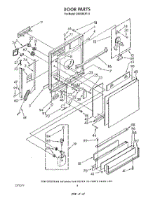03 - Door parts for Whirlpool Dishwasher DU9200XT3 from AppliancePartsPros.com