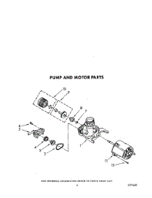 05 - Pump And Motor parts for Whirlpool Dishwasher TUD3000Y0 from AppliancePartsPros.com