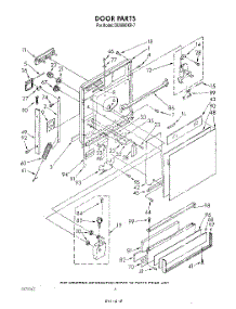 03 - Door parts for Whirlpool Dishwasher DU9000XR7 from AppliancePartsPros.com