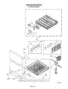 05 - Dishrack parts for Whirlpool Dishwasher DU9000XR7 from AppliancePartsPros.com