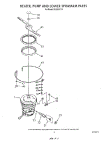 04 - Heater, Pump And Lower Sprayarm parts for Whirlpool Dishwasher DU9200XT3 from AppliancePartsPros.com