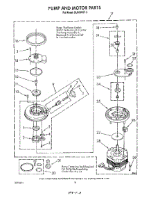 06 - Pump And Motor parts for Whirlpool Dishwasher DU9200XT3 from AppliancePartsPros.com