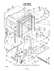 02 - Tub , Literature And Optional parts for Whirlpool Dishwasher DU9700XR5 from AppliancePartsPros.com