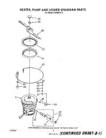 04 - Heater, Pump, And Lower Spray Arm parts for Whirlpool Dishwasher DU8950XT2 from AppliancePartsPros.com