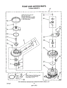 06 - Pump And Motor parts for Whirlpool Dishwasher DU8950XT2 from AppliancePartsPros.com