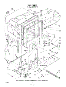 02 - Tub , Literature And Optional parts for Whirlpool Dishwasher DU9700XT0 from AppliancePartsPros.com