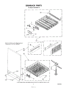 05 - Dishrack parts for Whirlpool Dishwasher DU9700XT0 from AppliancePartsPros.com