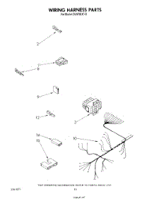 07 - Wiring Harness parts for Whirlpool Dishwasher DU9700XT0 from AppliancePartsPros.com