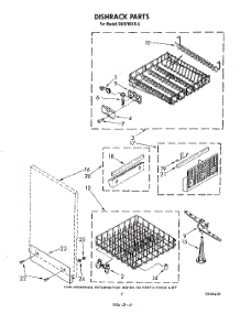 05 - Dishrack parts for Whirlpool Dishwasher DU9700XR5 from AppliancePartsPros.com