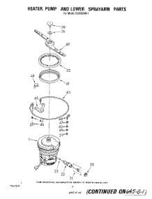 04 - Heater, Pump And Lower Sprayarm parts for Whirlpool Dishwasher DU5500XR1 from AppliancePartsPros.com