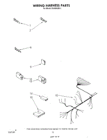 07 - Wiring Harness parts for Whirlpool Dishwasher DU5500XR1 from AppliancePartsPros.com
