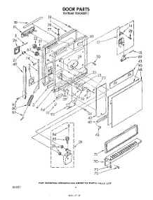 03 - Door parts for Whirlpool Dishwasher DU4040XP1 from AppliancePartsPros.com