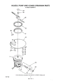 04 - Heater, Pump And Lower Spray Arm parts for Whirlpool Dishwasher DU8700XT5 from AppliancePartsPros.com