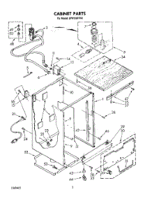 02 - Cabinet parts for Whirlpool Dishwasher DP8700XTW2 from AppliancePartsPros.com
