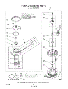 06 - Pump And Motor parts for Whirlpool Dishwasher DU8700XT5 from AppliancePartsPros.com