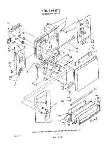 03 - Door parts for Whirlpool Dishwasher DU8750XT3 from AppliancePartsPros.com