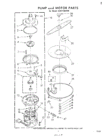 06 - Pump And Motor parts for Whirlpool Dishwasher GSHF7804W0 from AppliancePartsPros.com