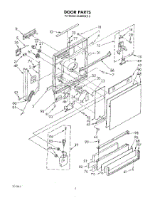 03 - Door parts for Whirlpool Dishwasher DU8000XR0 from AppliancePartsPros.com