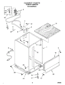 06 - Cabinet, Optional parts for Whirlpool Dishwasher DP8500XXN3 from AppliancePartsPros.com