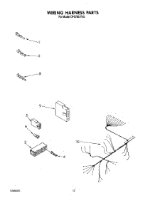 08 - Wiring Harness parts for Whirlpool Dishwasher DP8700XTW2 from AppliancePartsPros.com