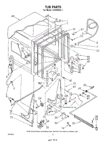 02 - Tub , Literature And Optional parts for Whirlpool Dishwasher DU5000XL1 from AppliancePartsPros.com