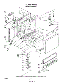 03 - Door parts for Whirlpool Dishwasher DU5000XL1 from AppliancePartsPros.com
