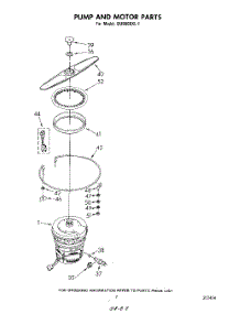 05 - Pump And Motor parts for Whirlpool Dishwasher DU5000XL1 from AppliancePartsPros.com