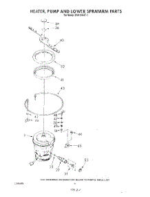 04 - Heater, Pump And Lower Spray Arm parts for Whirlpool Dishwasher DU8550XT1 from AppliancePartsPros.com