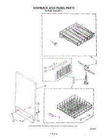 05 - Dishrack And Panel parts for Whirlpool Dishwasher DU8550XT1 from AppliancePartsPros.com