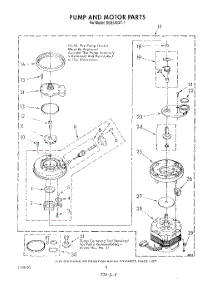 06 - Pump And Motor parts for Whirlpool Dishwasher DU8550XT1 from AppliancePartsPros.com
