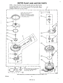 04 - Pump And Motor parts for Whirlpool Dishwasher DU8900XL0 from AppliancePartsPros.com