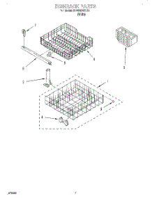 06 - Dishrack parts for Whirlpool Dishwasher DU810DWGQ0 from AppliancePartsPros.com