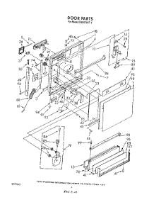 03 - Door parts for Whirlpool Dishwasher DU8570XT1 from AppliancePartsPros.com