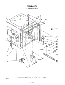 04 - Tub, Literature And Optional parts for Whirlpool Dishwasher GSHF7884P1 from AppliancePartsPros.com