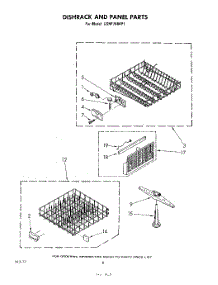 05 - Dishrack And Panel parts for Whirlpool Dishwasher GSHF7884P1 from AppliancePartsPros.com