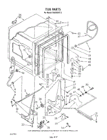 02 - Tub , Literature And Optional parts for Whirlpool Dishwasher DU8350XT2 from AppliancePartsPros.com