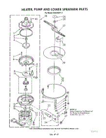 05 - Heater, Pump And Lower Sprayarm parts for Whirlpool Dishwasher DU8350XT2 from AppliancePartsPros.com
