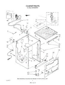 02 - Cabinet parts for Whirlpool Dishwasher DP3000XRN4 from AppliancePartsPros.com