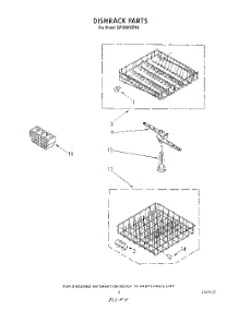 06 - Dishrack parts for Whirlpool Dishwasher DP3000XRN4 from AppliancePartsPros.com