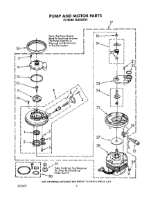 05 - Pump And Motor parts for Whirlpool Dishwasher DU9700XY0 from AppliancePartsPros.com
