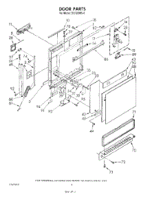 03 - Door parts for Whirlpool Dishwasher DU7200XS0 from AppliancePartsPros.com
