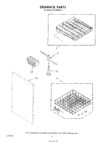 04 - Dishrack parts for Whirlpool Dishwasher DU7200XS0 from AppliancePartsPros.com