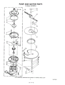 05 - Pump And Motor parts for Whirlpool Dishwasher DU7200XS0 from AppliancePartsPros.com