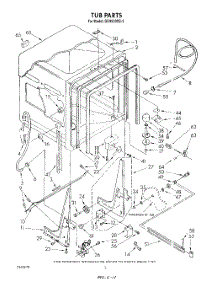 02 - Tub , Literature And Optional parts for Whirlpool Dishwasher DU9500XS3 from AppliancePartsPros.com