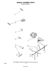 07 - Wiring Harness parts for Whirlpool Dishwasher DU9500XR1 from AppliancePartsPros.com