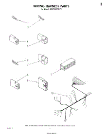 08 - Wiring Harness parts for Whirlpool Dishwasher GDP6880XLP1 from AppliancePartsPros.com